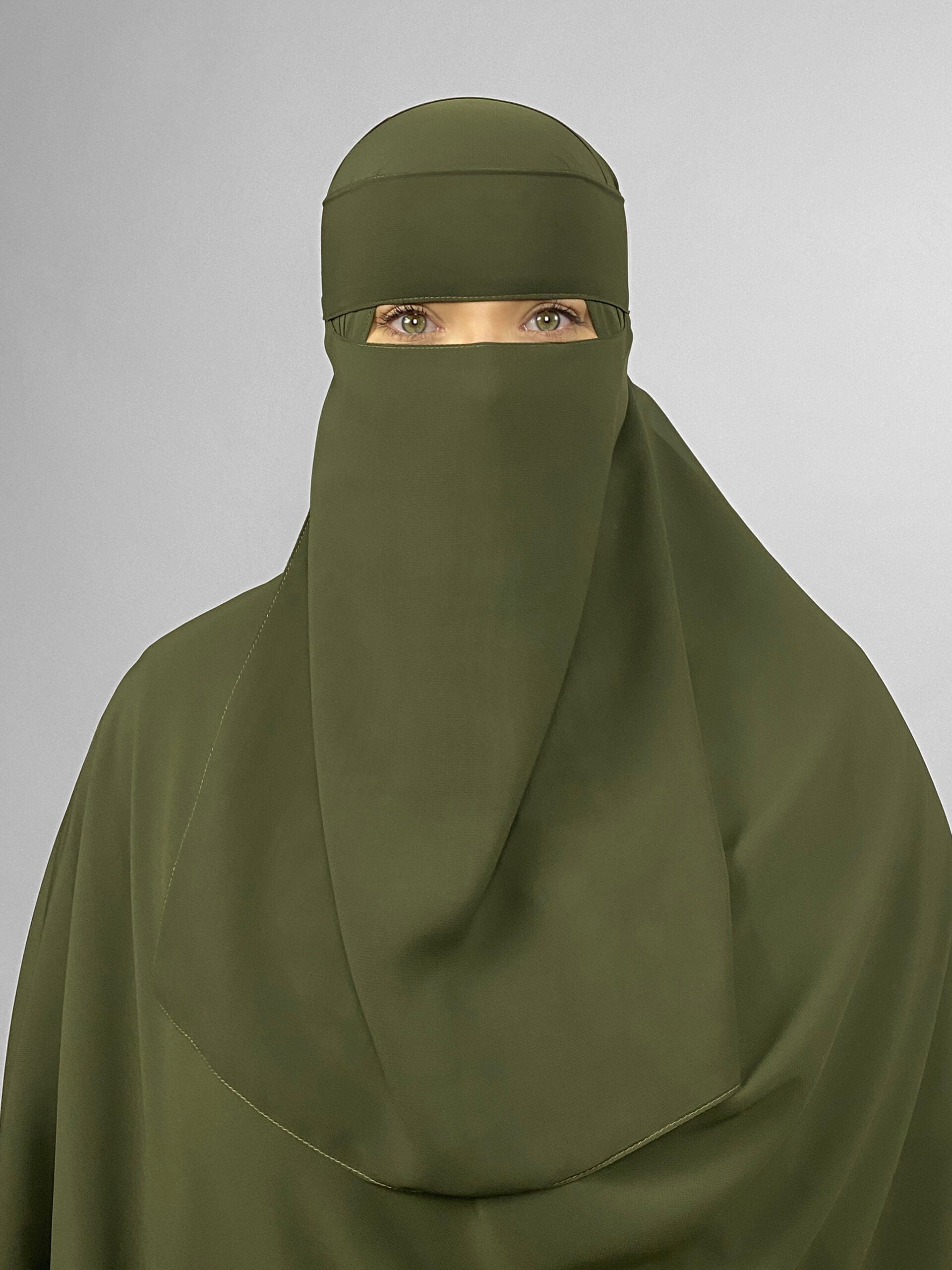 Medium 1 Layer Niqab | No-Pinch