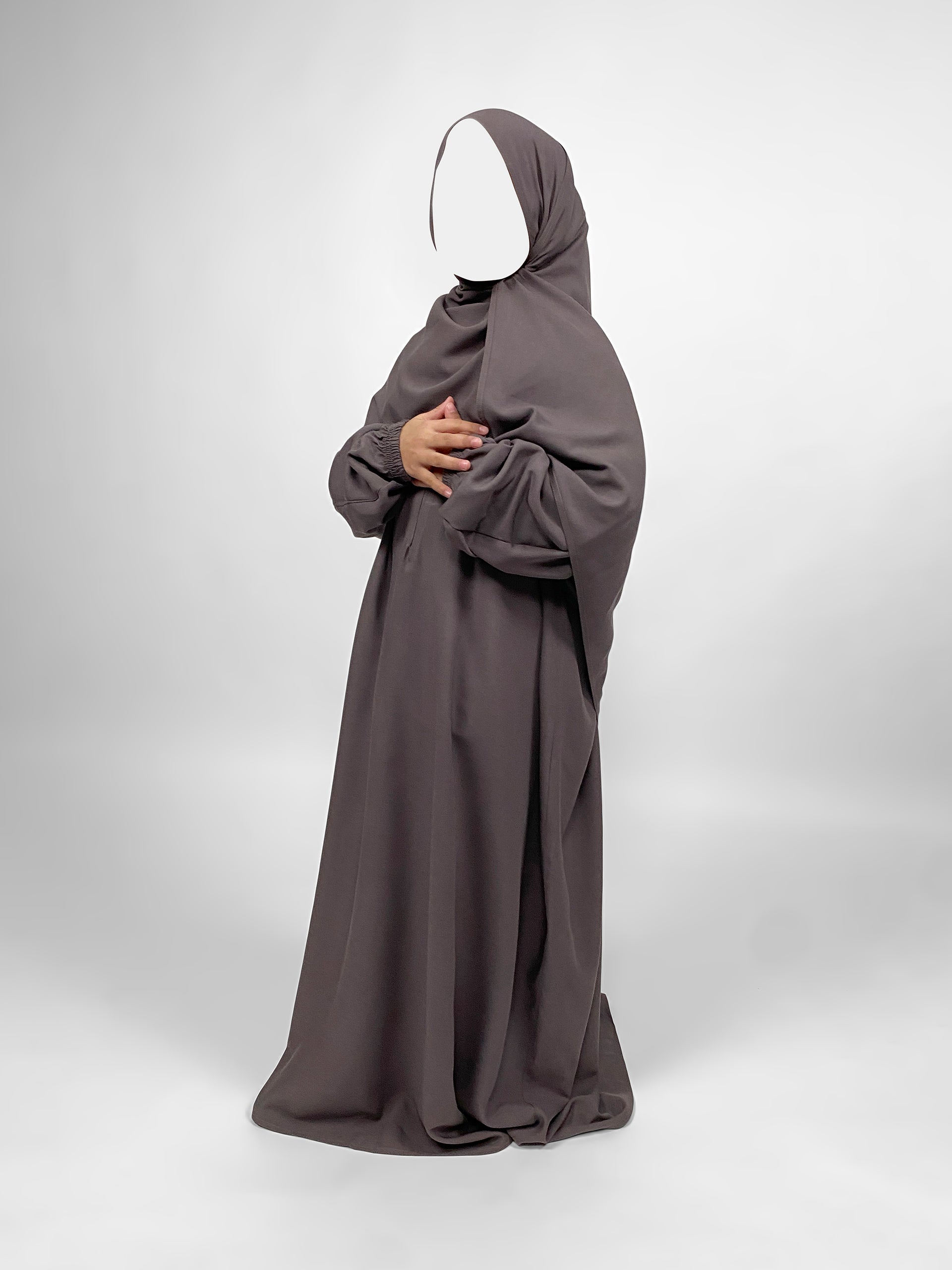 Prayer Abaya with Scarf | Right Handed