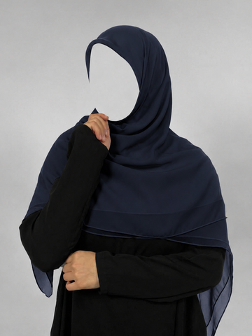 Maxi Square Hijab | Extra Large | Navy