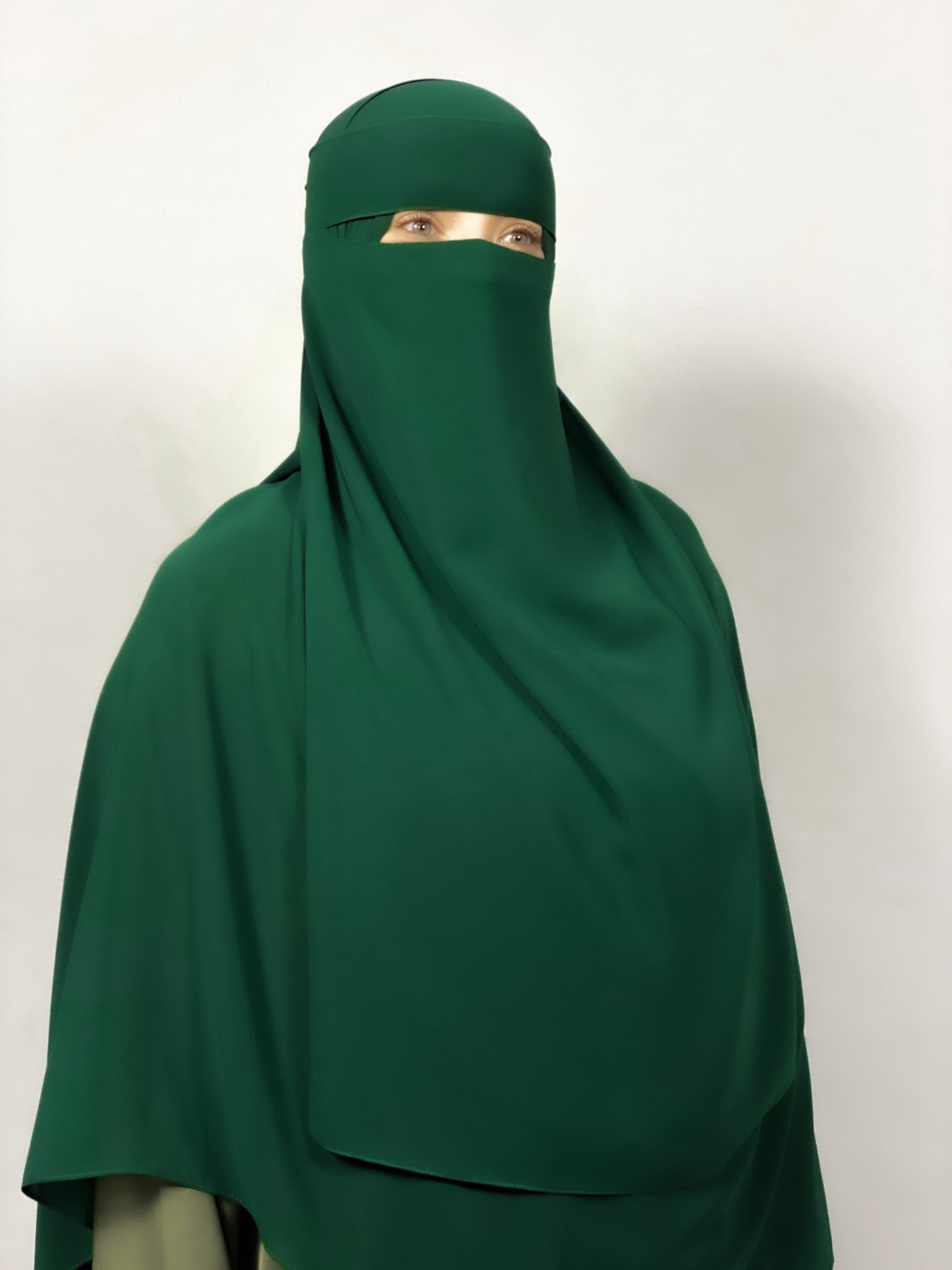 Extra Long 24" Niqab | 1 Layer | No Pinch