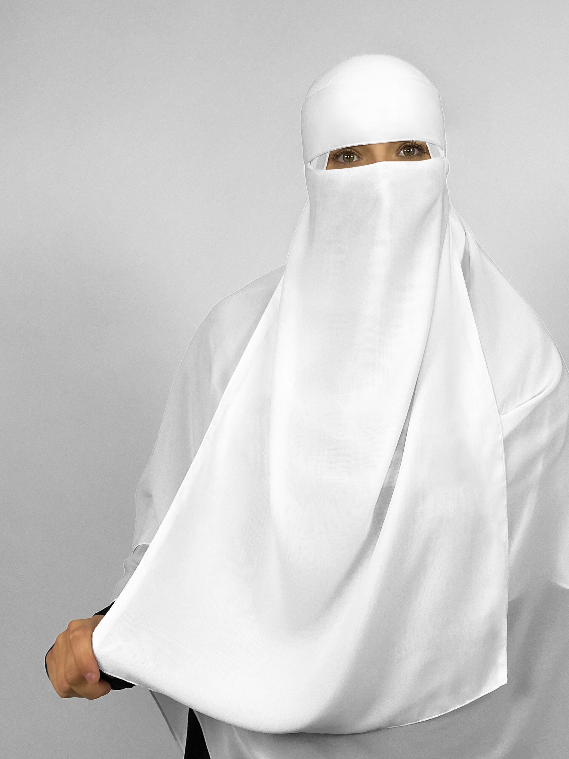 Extra Long 24" Niqab | 1 Layer | No Pinch
