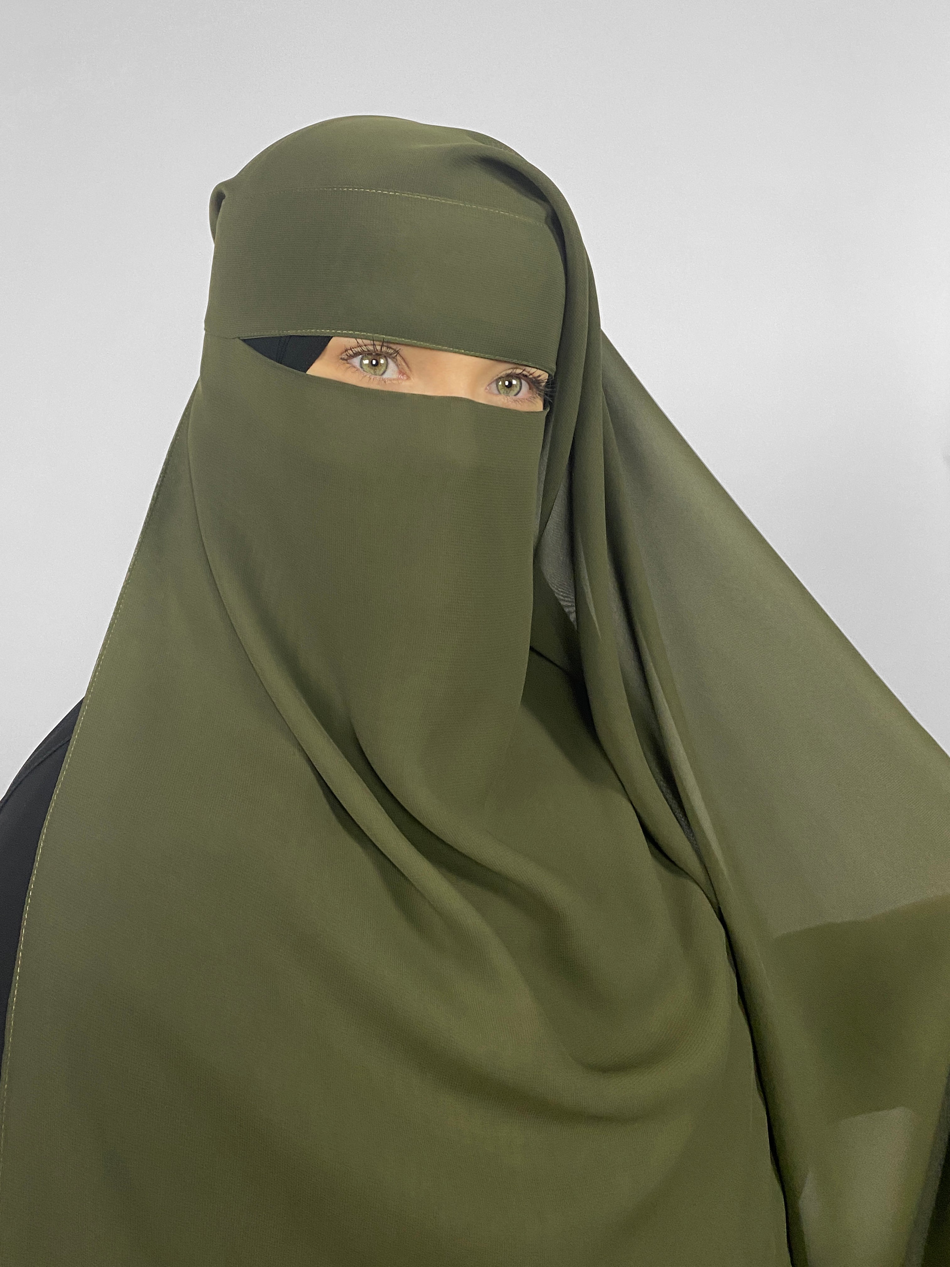 Long Rectangular 2 Layer Niqab | Pinch