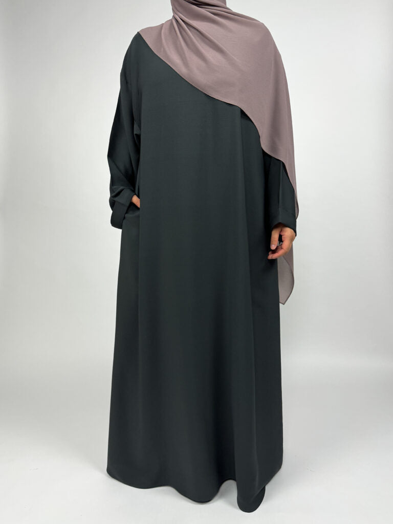 Essential Oversized Abaya | Loose Folded Sleeve | Matte