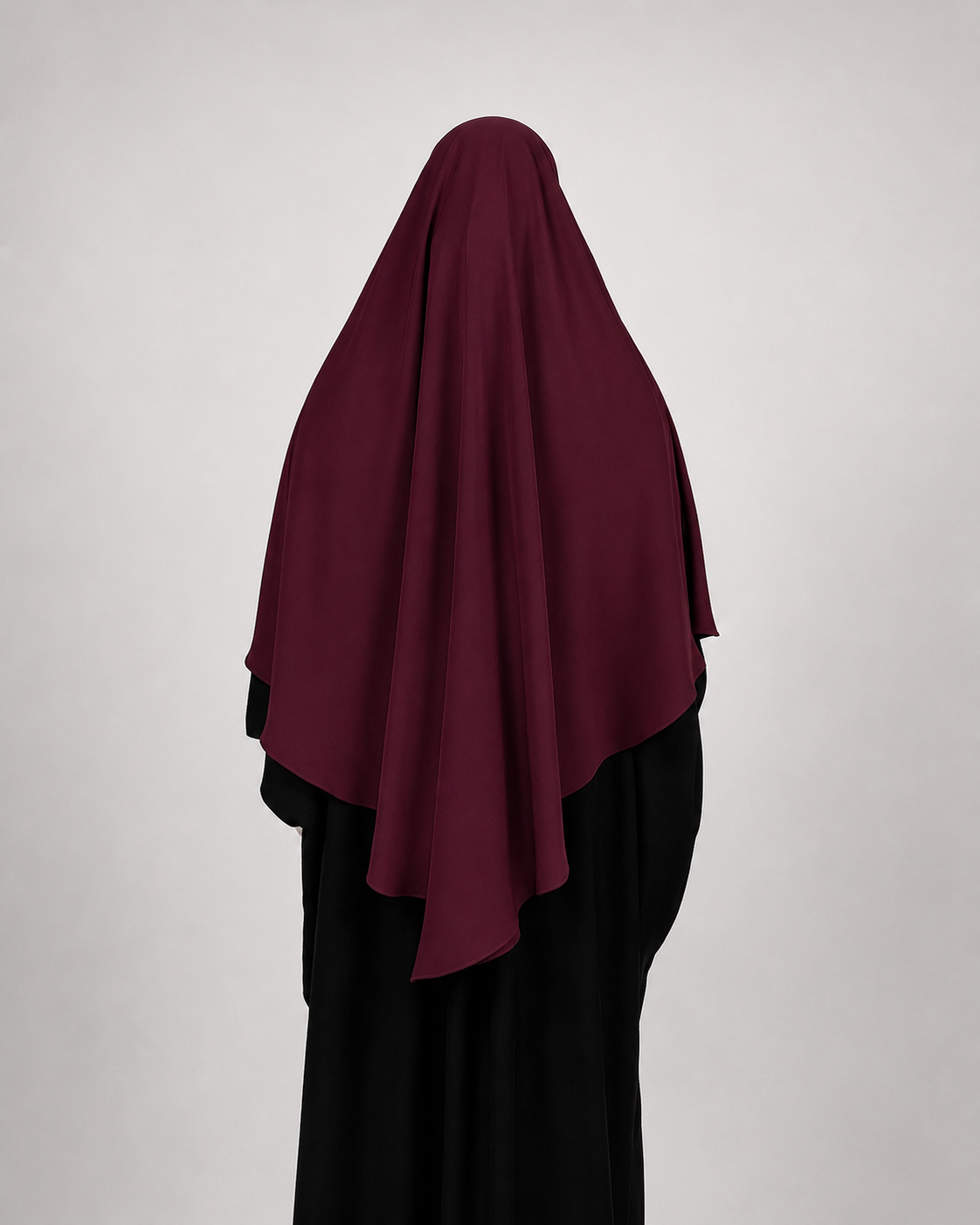 Maroon Diamond Khimar | Short