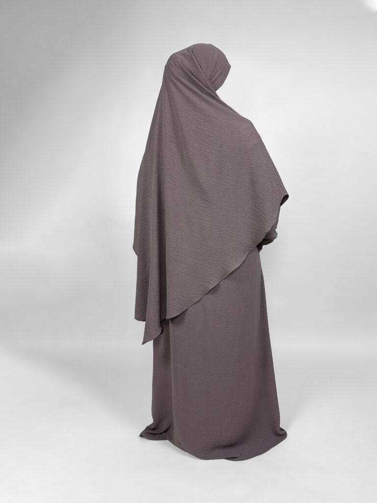 Stretchy Abaya with Elastic Cuffs
