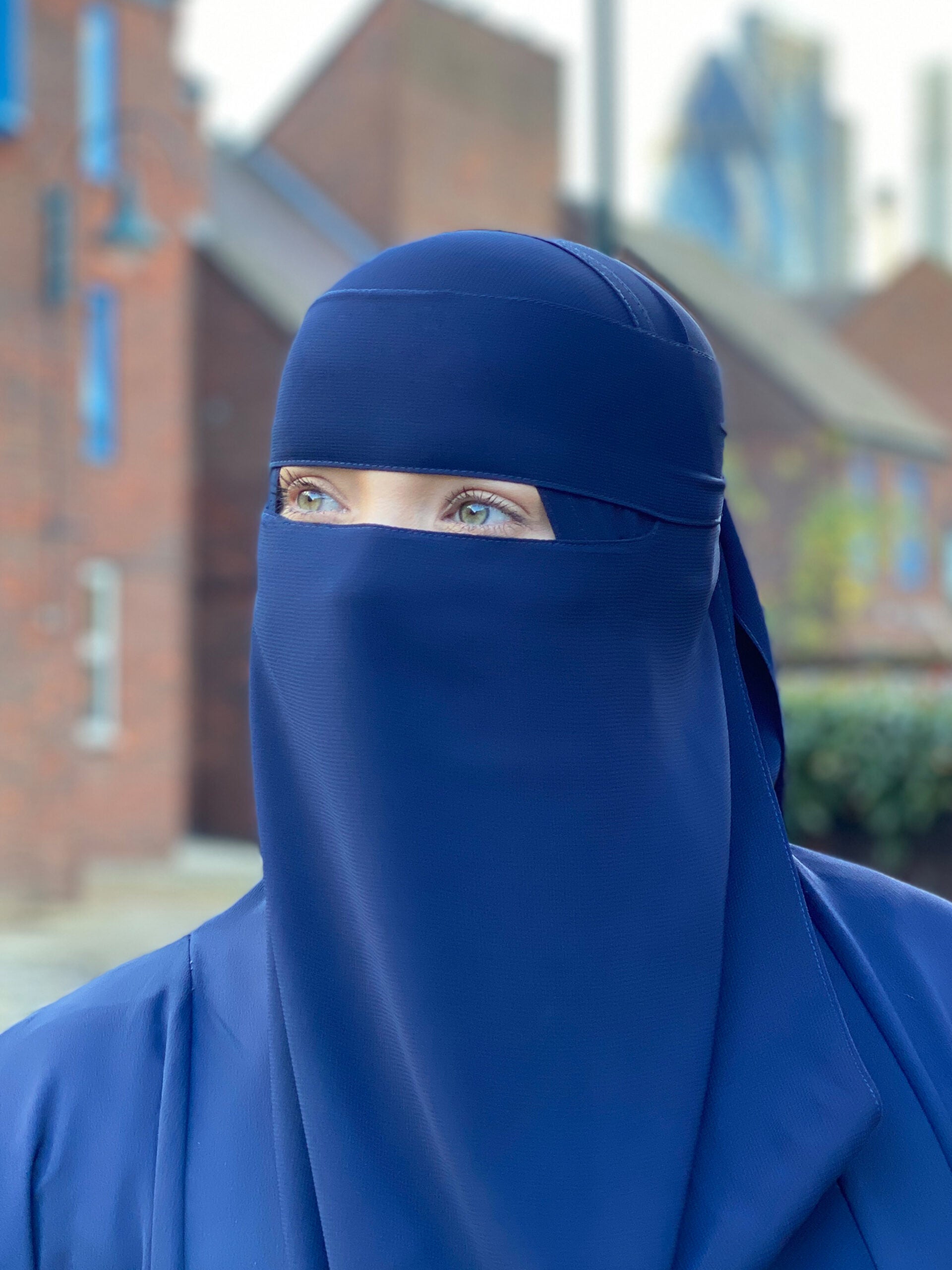 Short 1 Layer Niqab | No Pinch