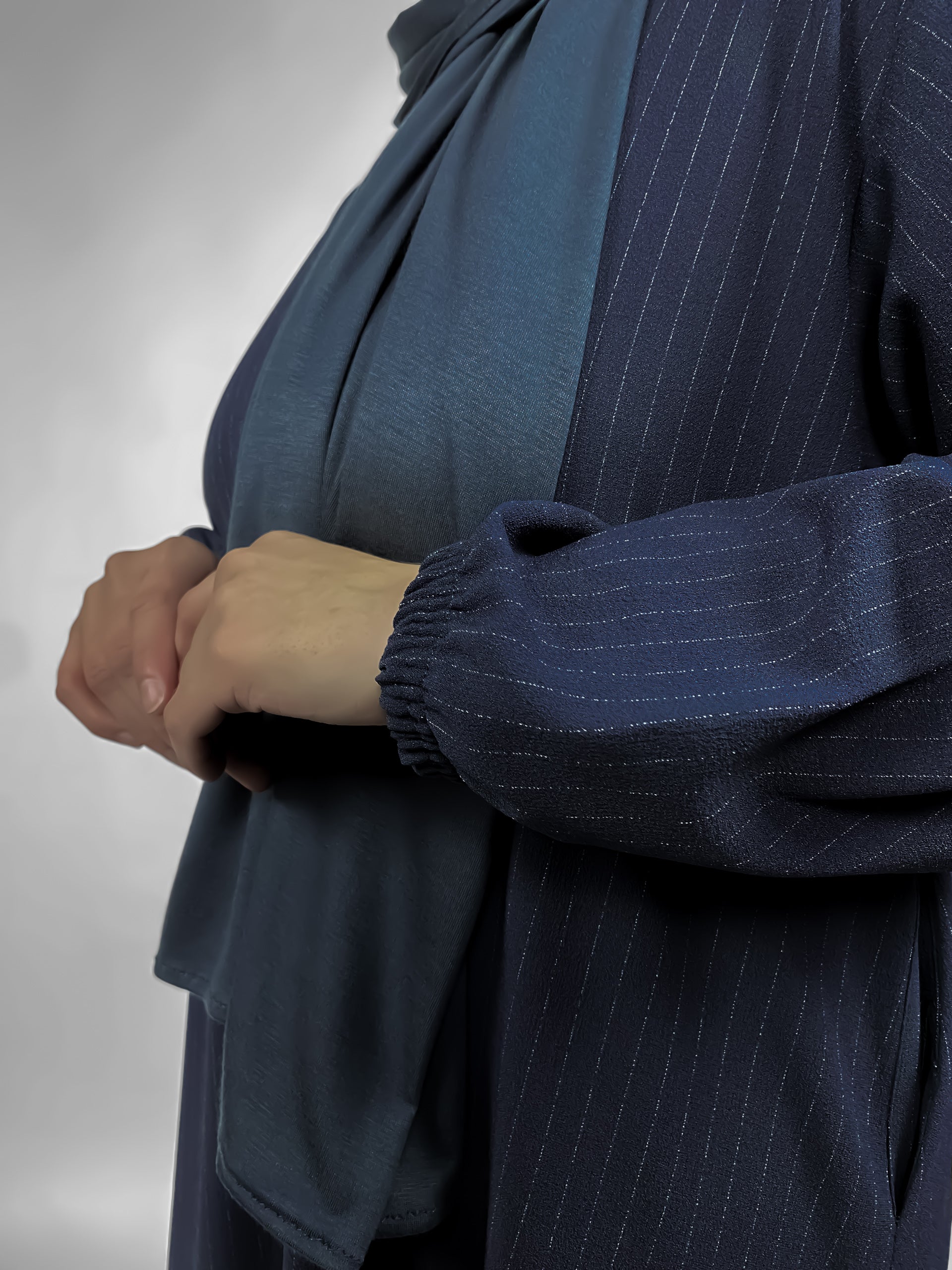 Straight Abaya with Elastic Cuff | Matte