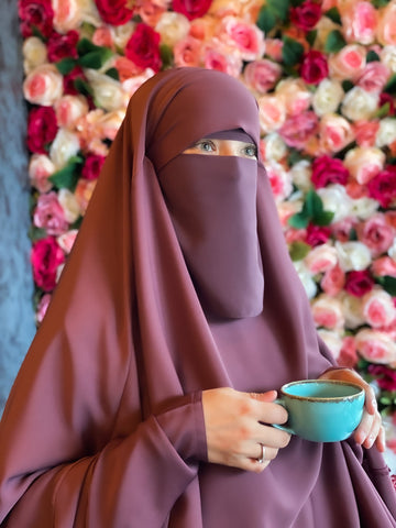 8" 1 Layer Niqab: Wide Eye Opening