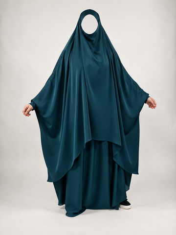 Peacock Jewel 2 Piece Jilbab - Waterall Style
