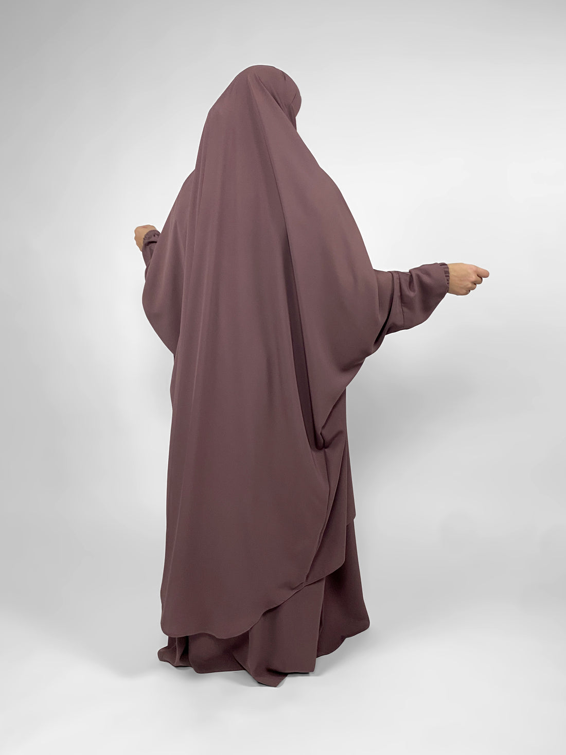 Matte 2 Piece Jilbab | Elastic Cuff