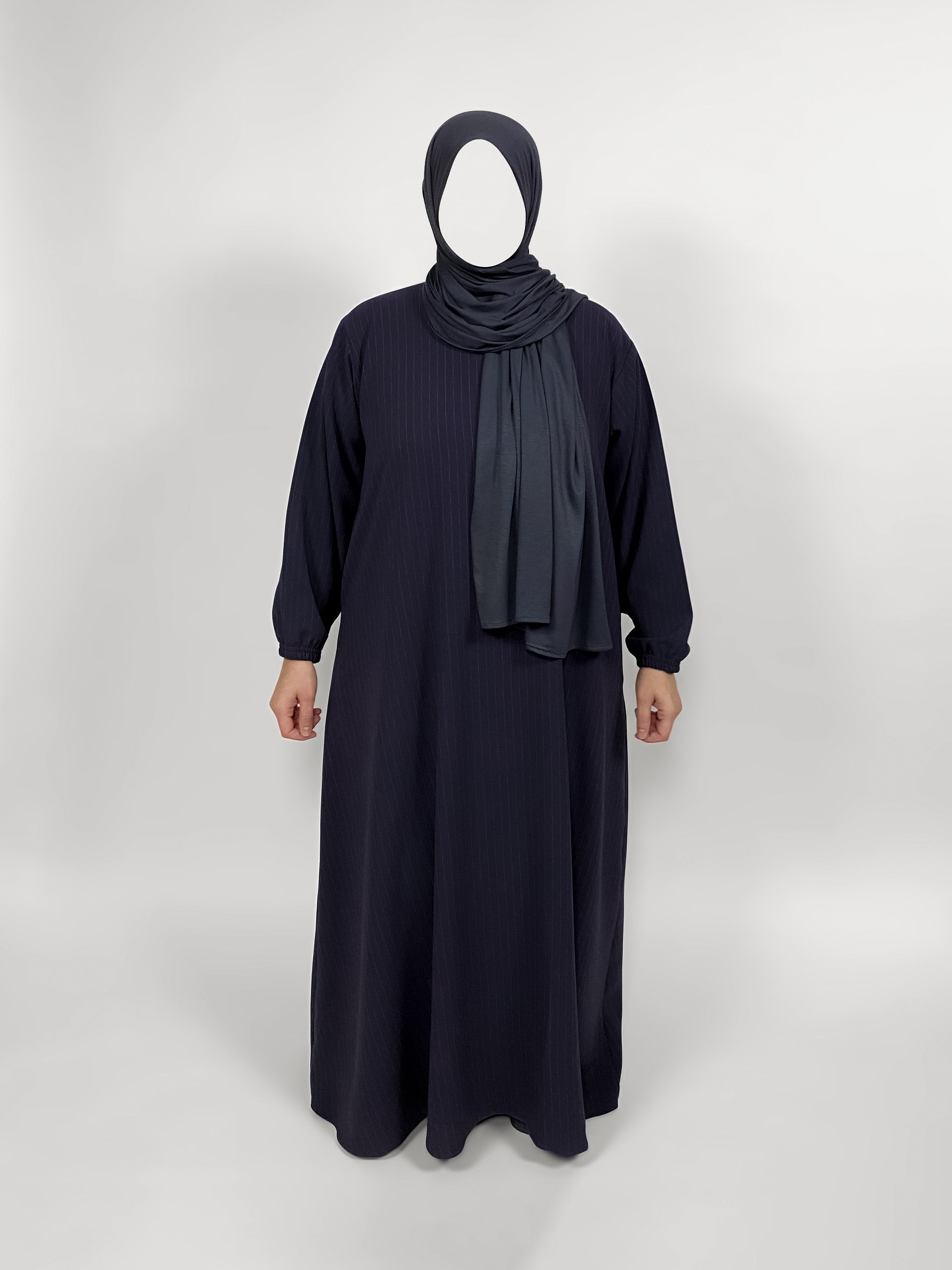 Straight Abaya with Elastic Cuff | Matte