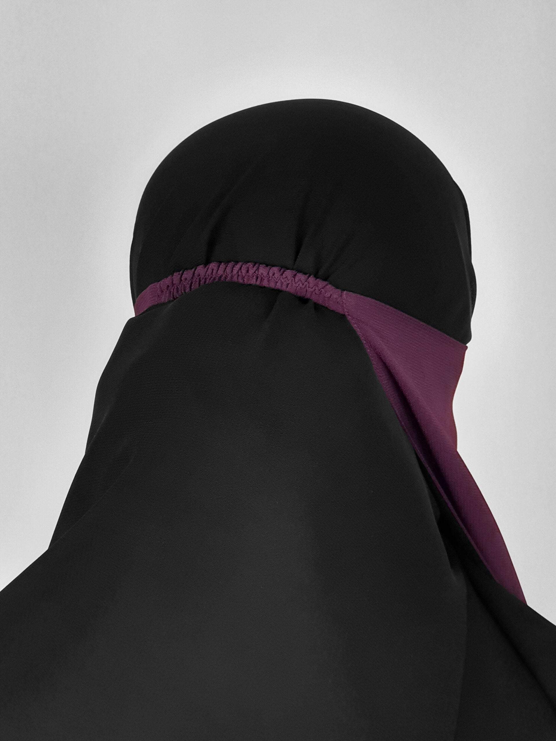 Extra Short Half Niqab | Elastic Back
