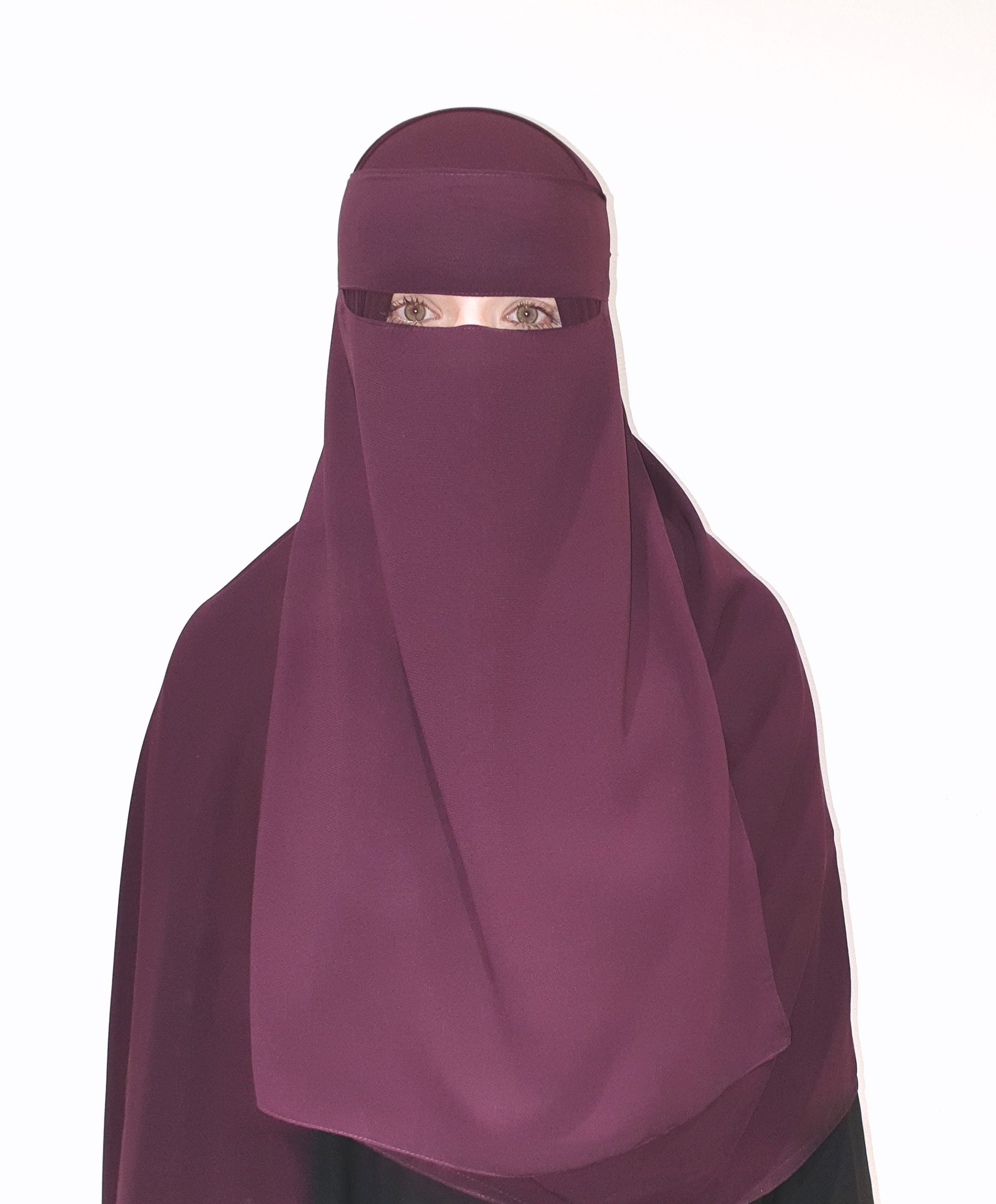 Extra Long 24" Niqab | 1 Layer | No Pinch
