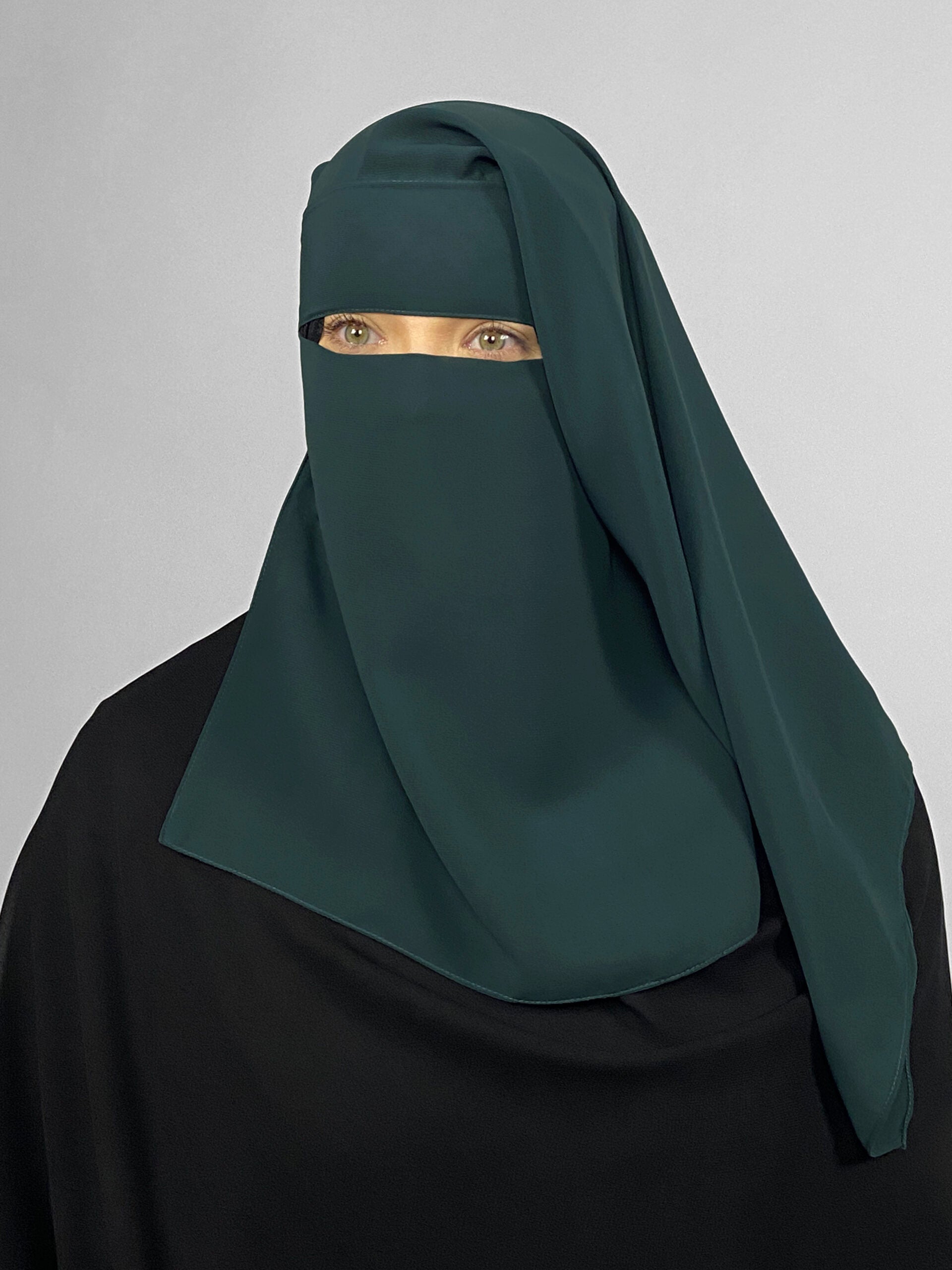 Short 2 Layer Niqab: Pinch