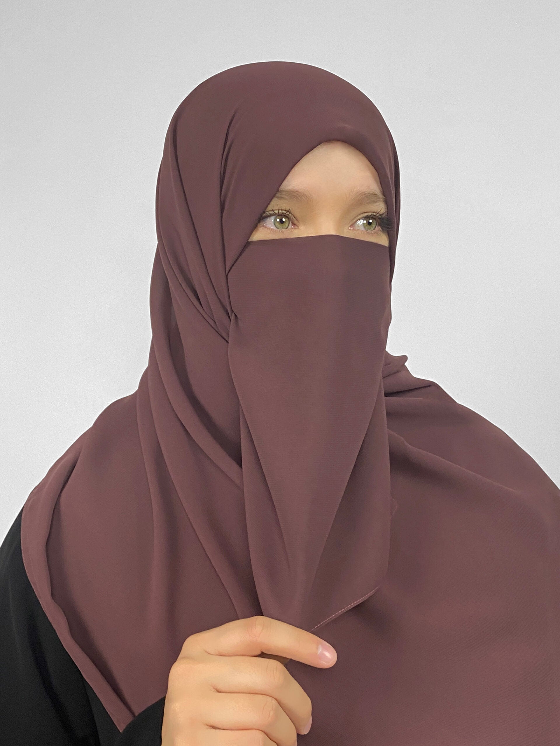 Short Half Niqab | Tie back