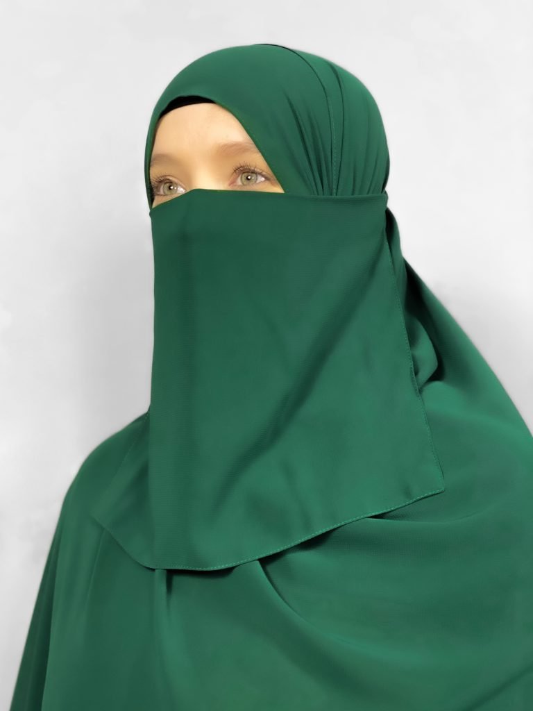 Short Half Niqab | Tie back