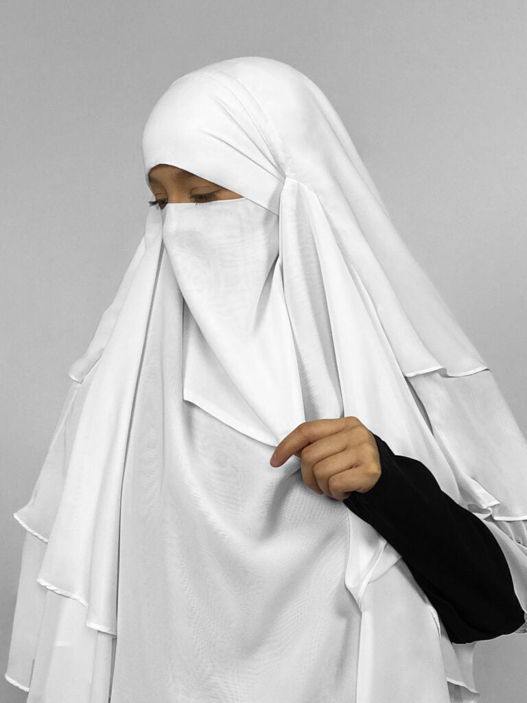 Short Half Niqab | Tie back