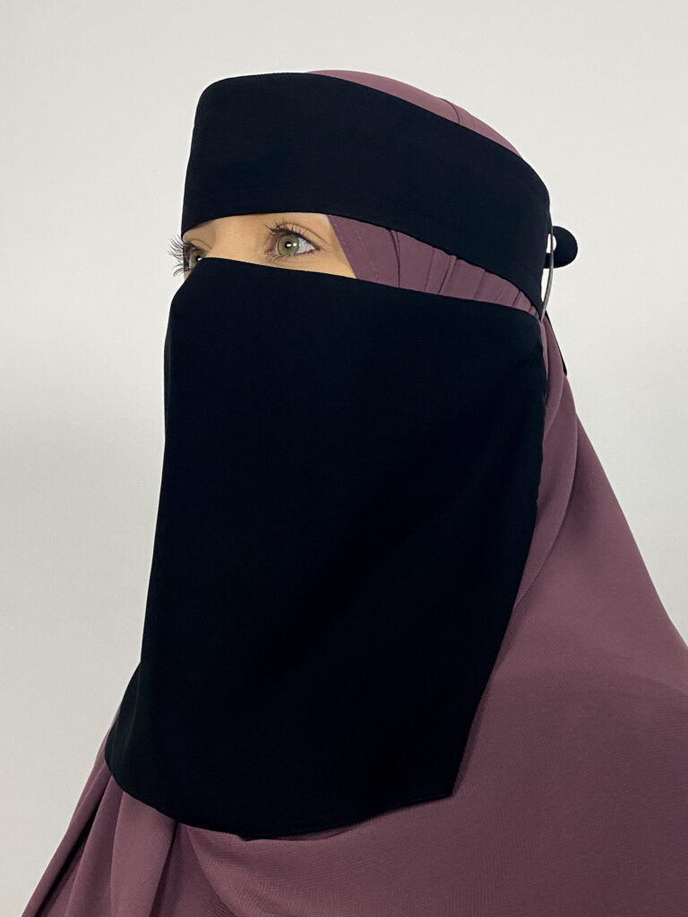 Saudi Niqab | Short | Elasticated Sides