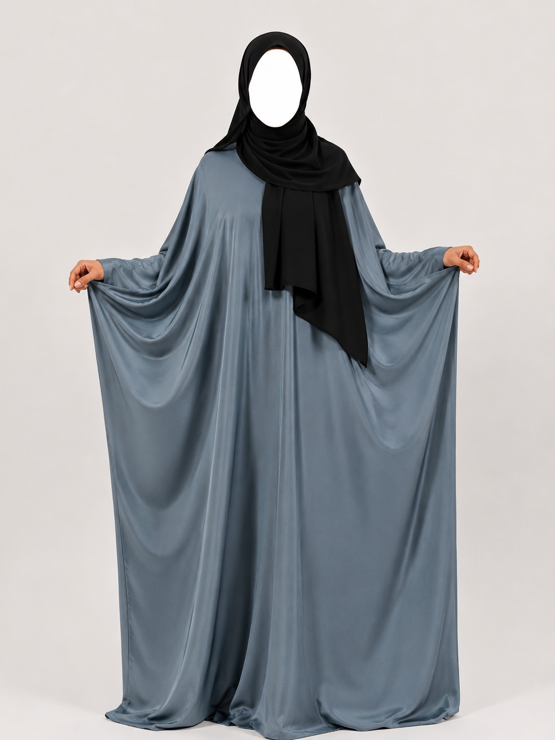 Silver Sage Butterfly Abaya | Batwing Abaya