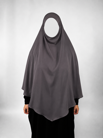 Smoked Taupe Diamond Khimar | Short