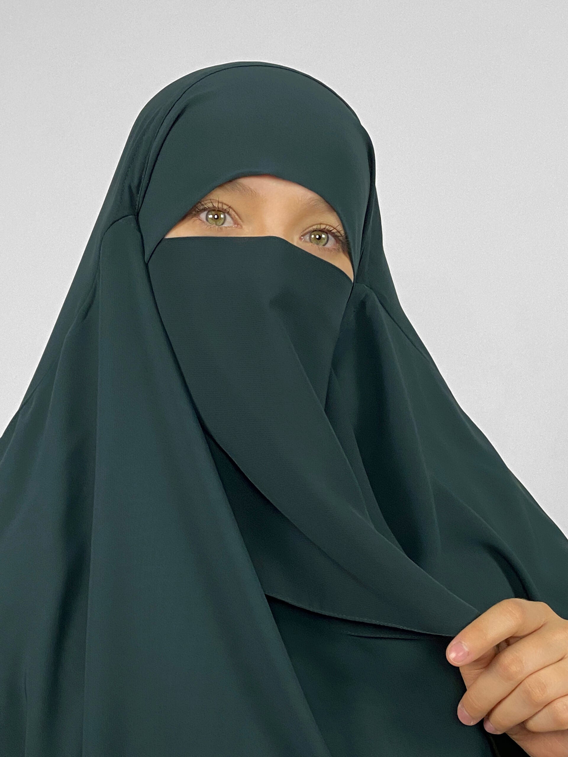 Short Half Niqab | Tie back