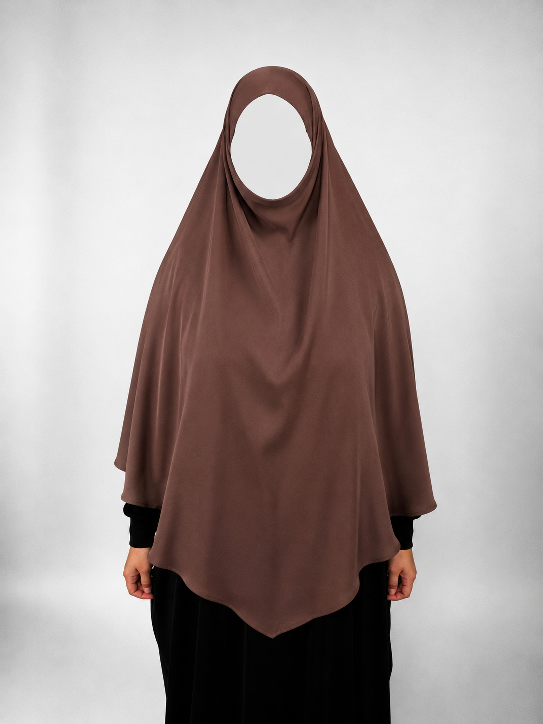 Warm Walnut Diamond Khimar | Short