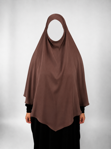 Warm Walnut Diamond Khimar | Short