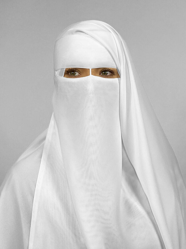 Long Rectangular 2 Layer Niqab | Nose String