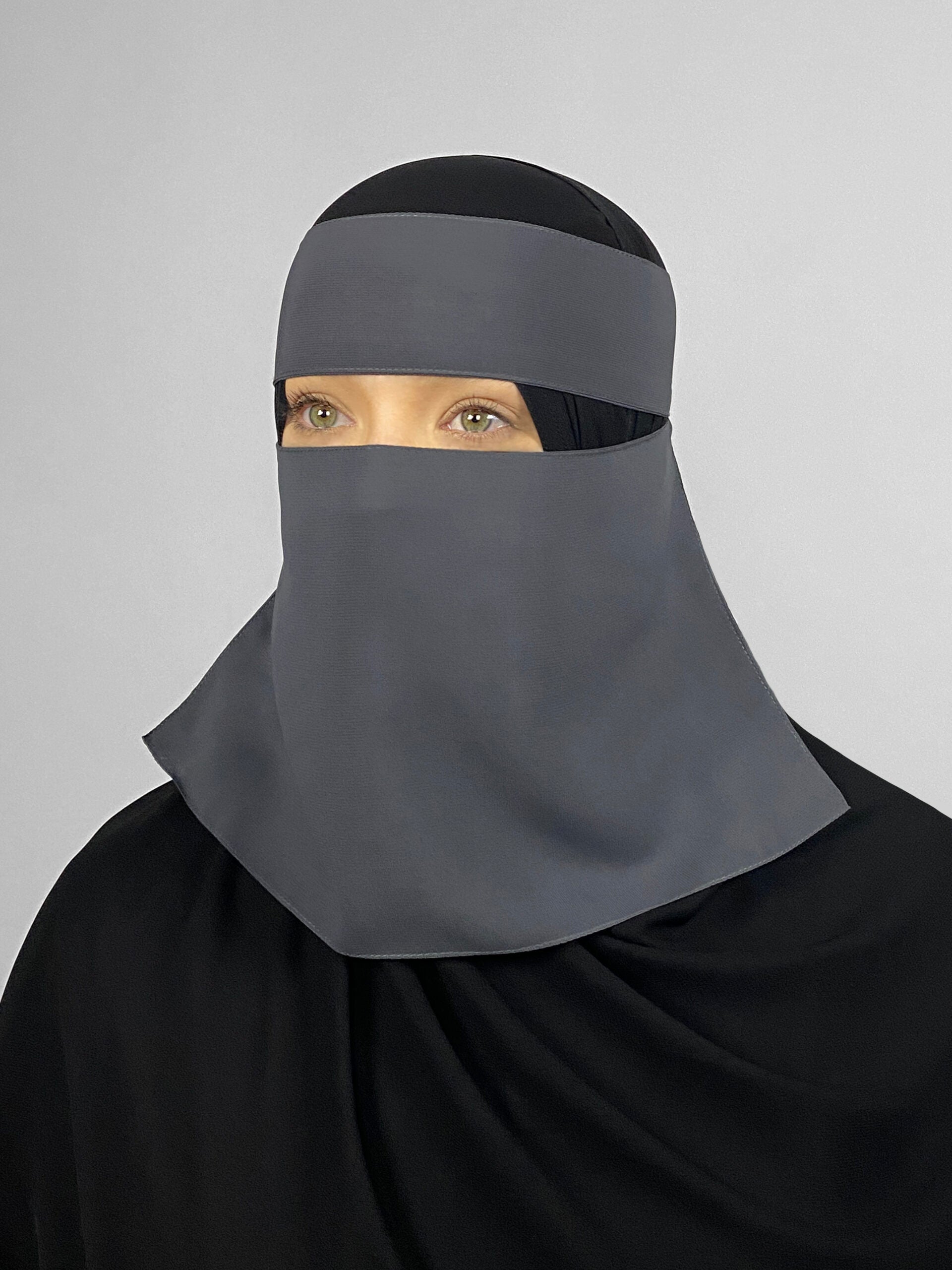 8" 1 Layer Niqab: Wide Eye Opening
