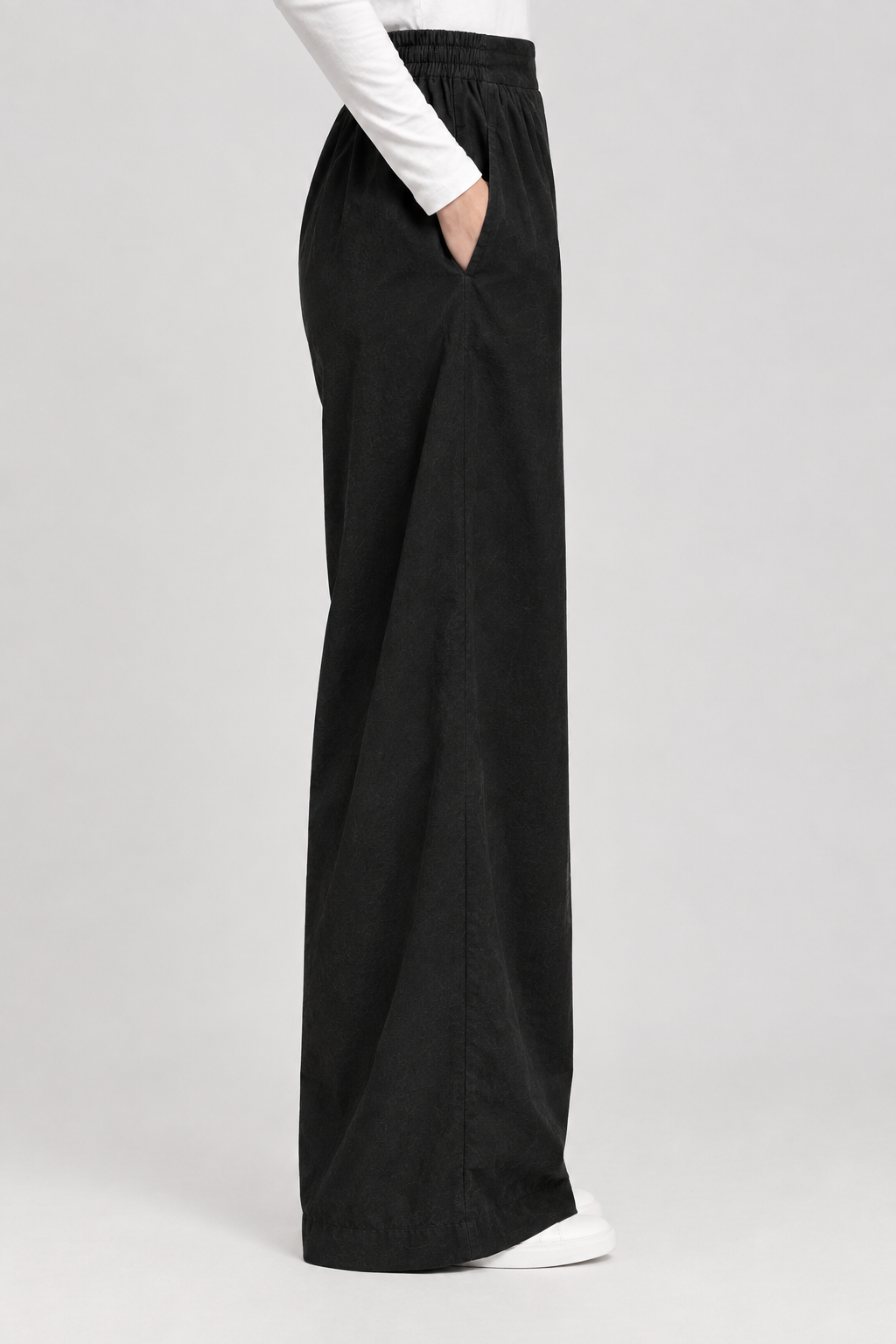 Cotton Modest Co-Ord Set | Shirt Style Abaya with Wide Leg Palazzo Trousers