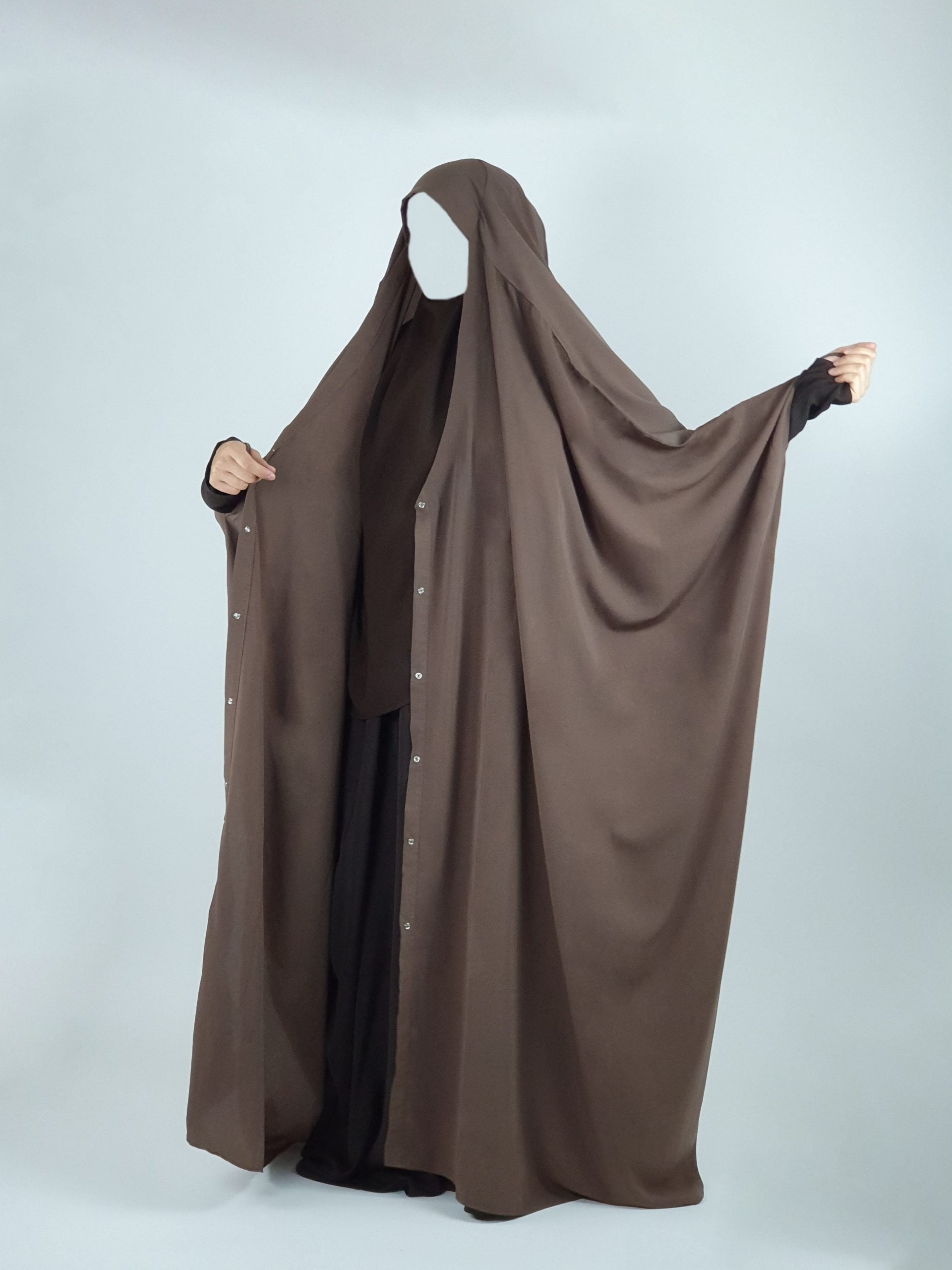 Front Buttoned Jilbab | Matte
