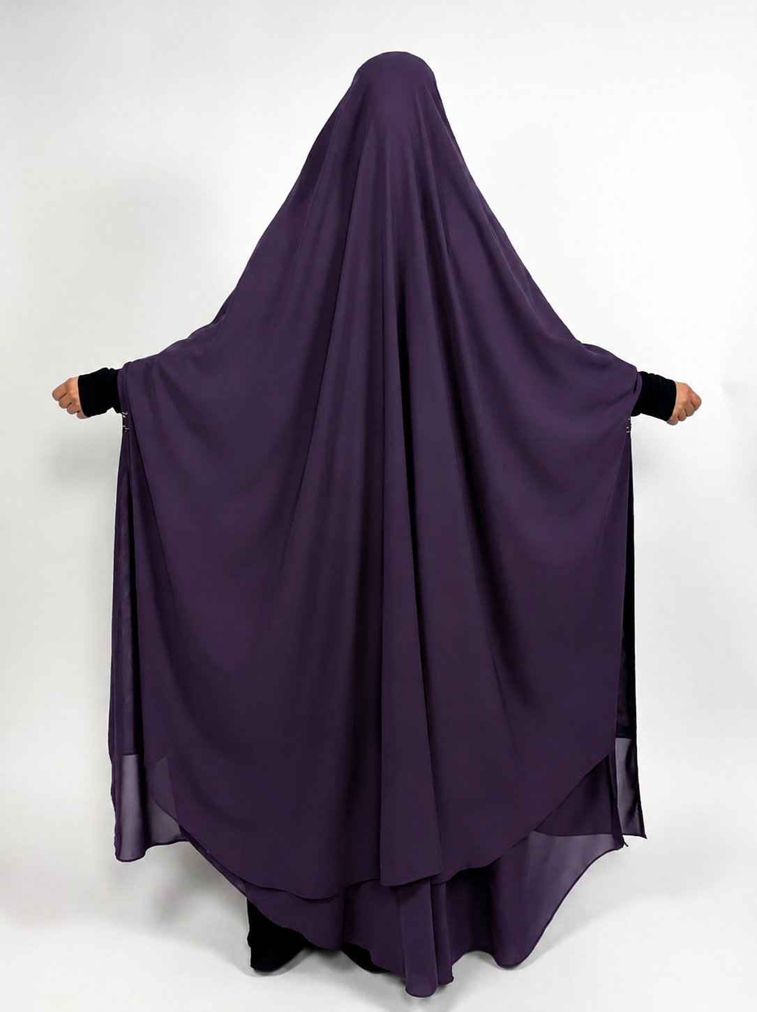 The Concealed Khimar | Long | 2 Layer | Snap Buttons