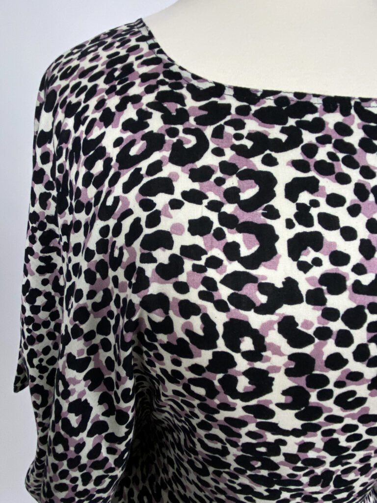 Baati with waist belt | Kaftan | Meksi | Leopard Print