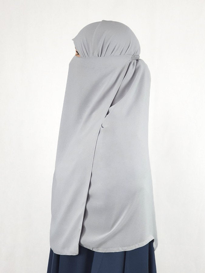 Extra Long 24" Half Niqab | Elastic Back
