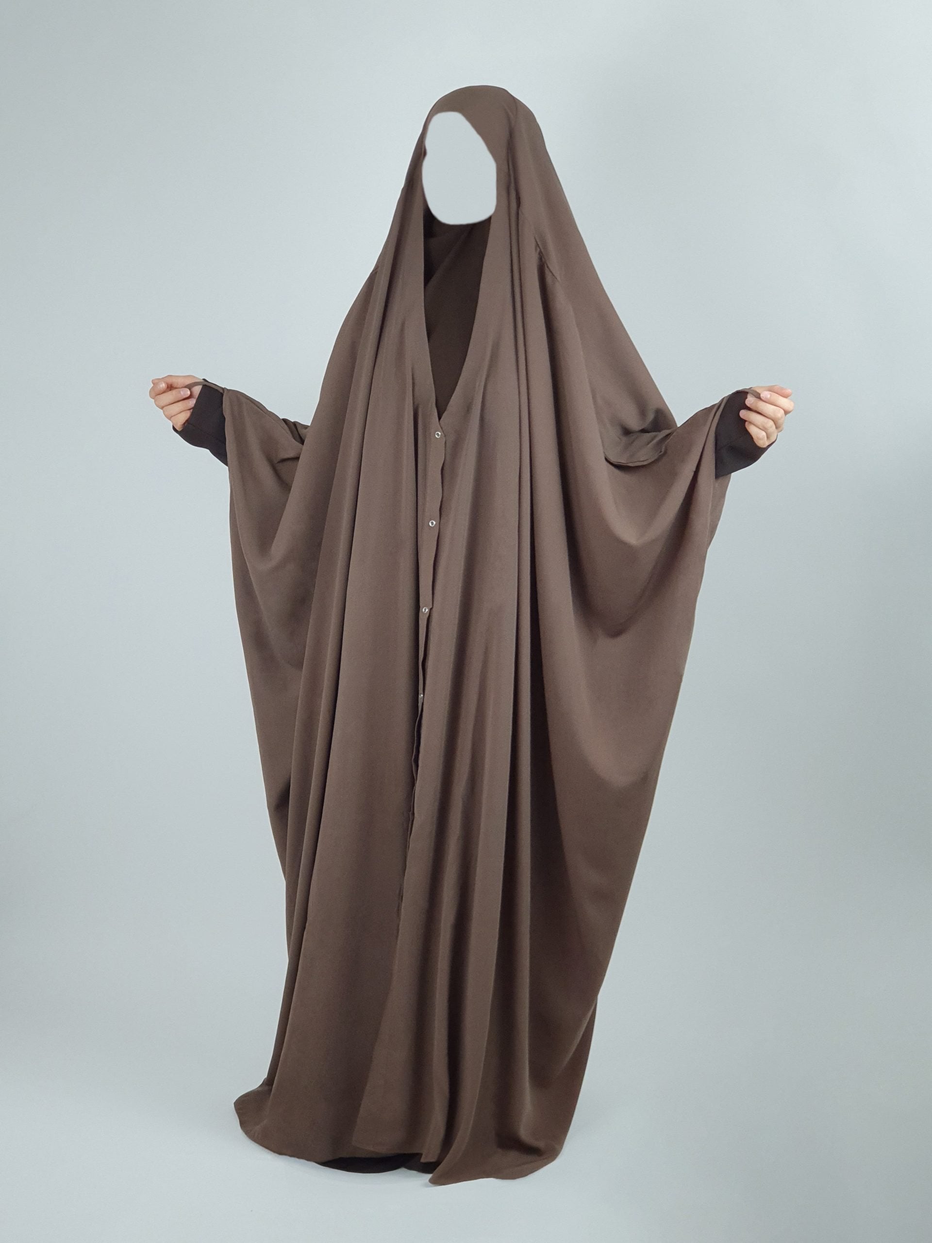 Front Buttoned Jilbab | Matte