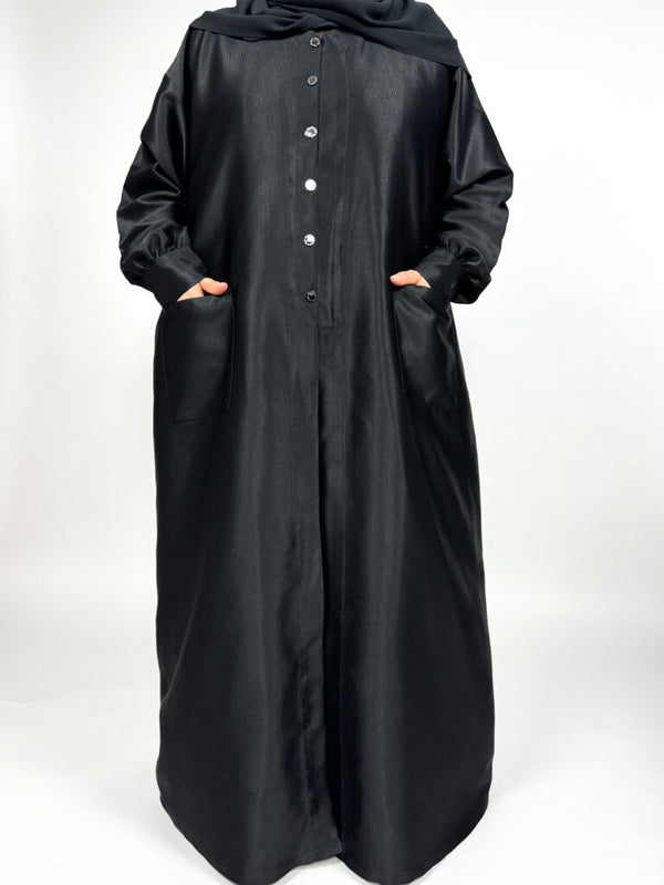 Thick Abaya Coat | Buttons