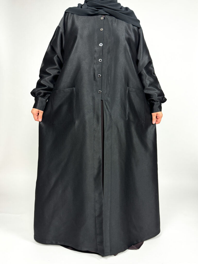 Thick Abaya Coat | Buttons