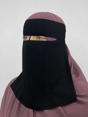 Short 1 Layer Niqab | Thick Nose String