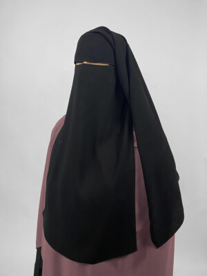 Long Rectangular 2 Layer Niqab | Eye Flap